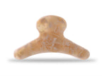 French Claw in Angel Wing | Beige Iridescent Purple Acetate Claw