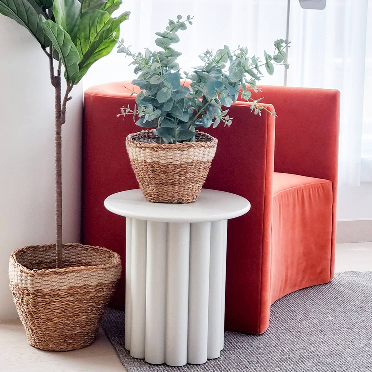 Handwoven Wicker Storage Basket • Savar Planter