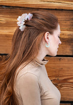 Heart Acetate Hair Claw in Star Dust