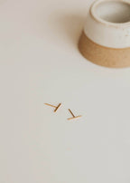 Tiny Bar Stud Earrings