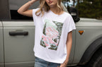 Alpine Summer Ladies Tee - Washed White