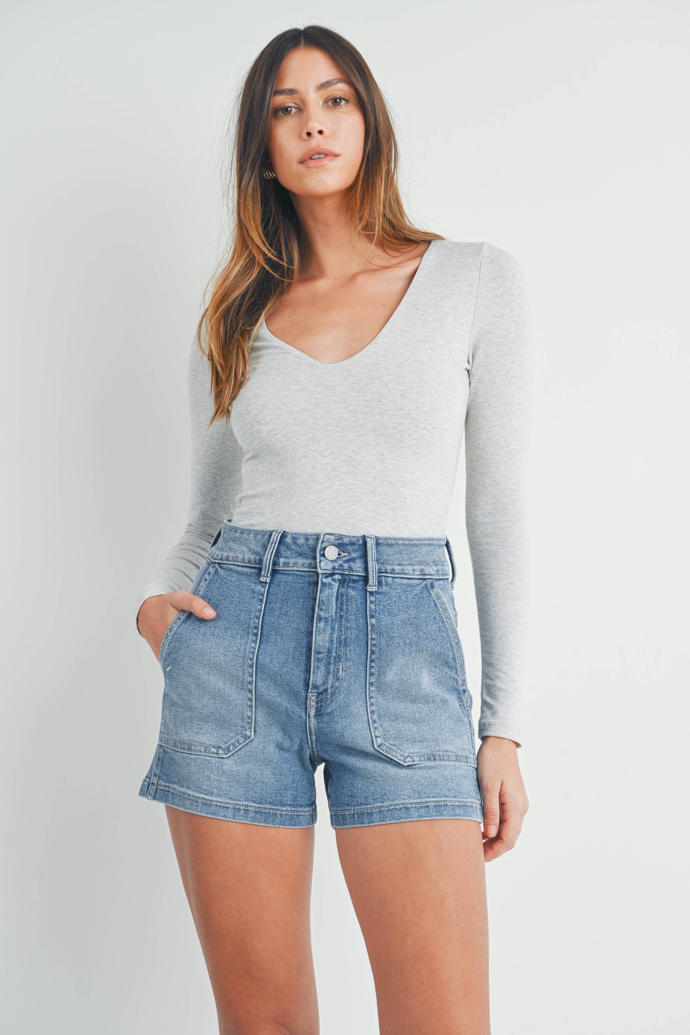 High Rise Utility Cargo Short