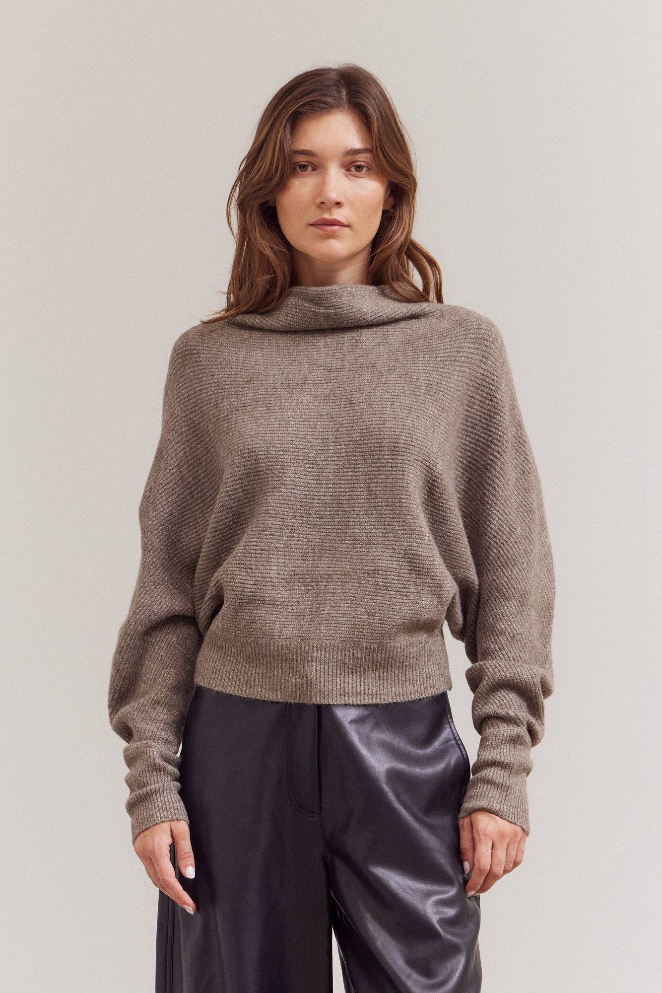 Cowl Neck Batwing Sweater
