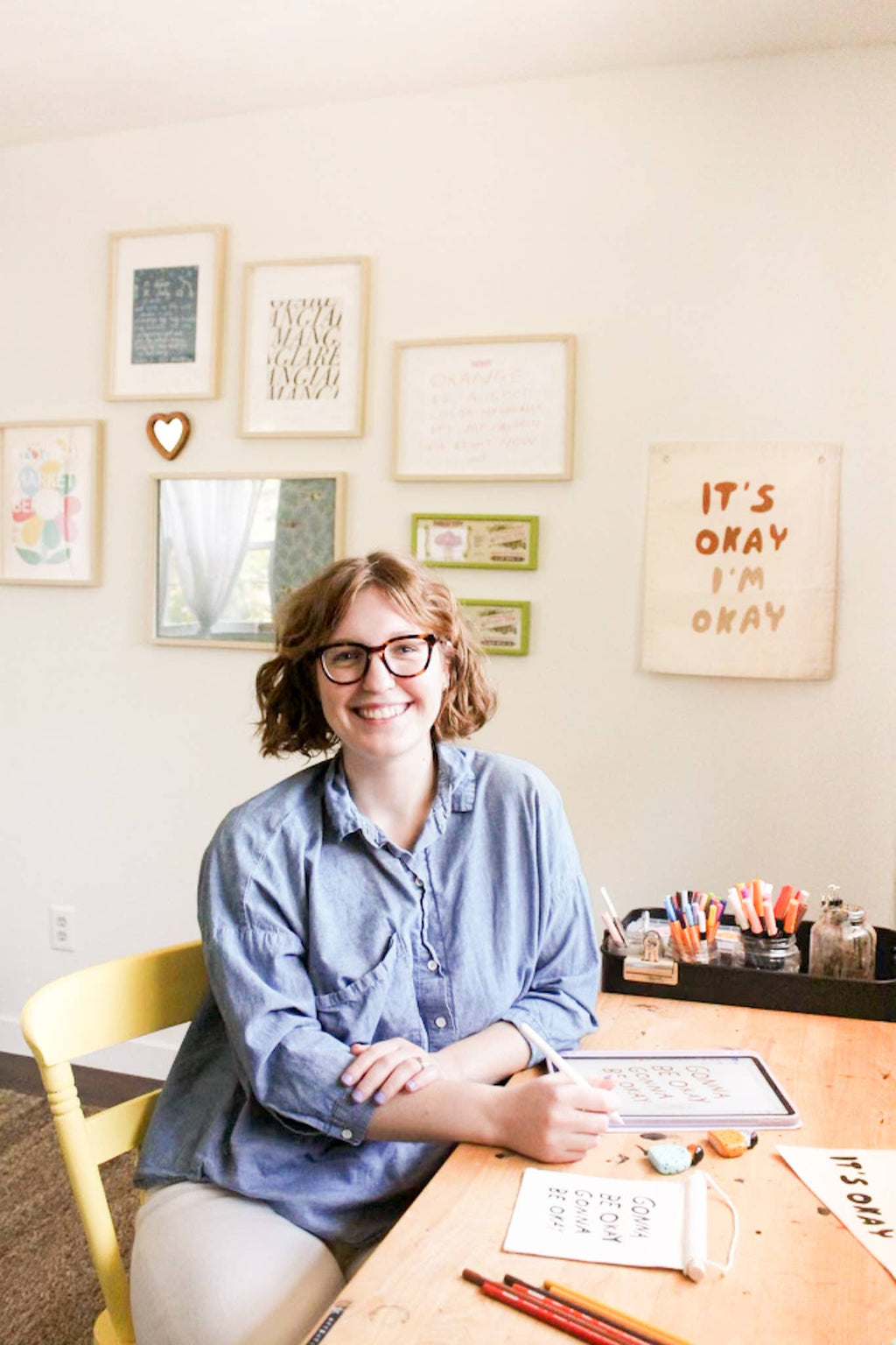 Gonna Be Okay Canvas Hang Sign