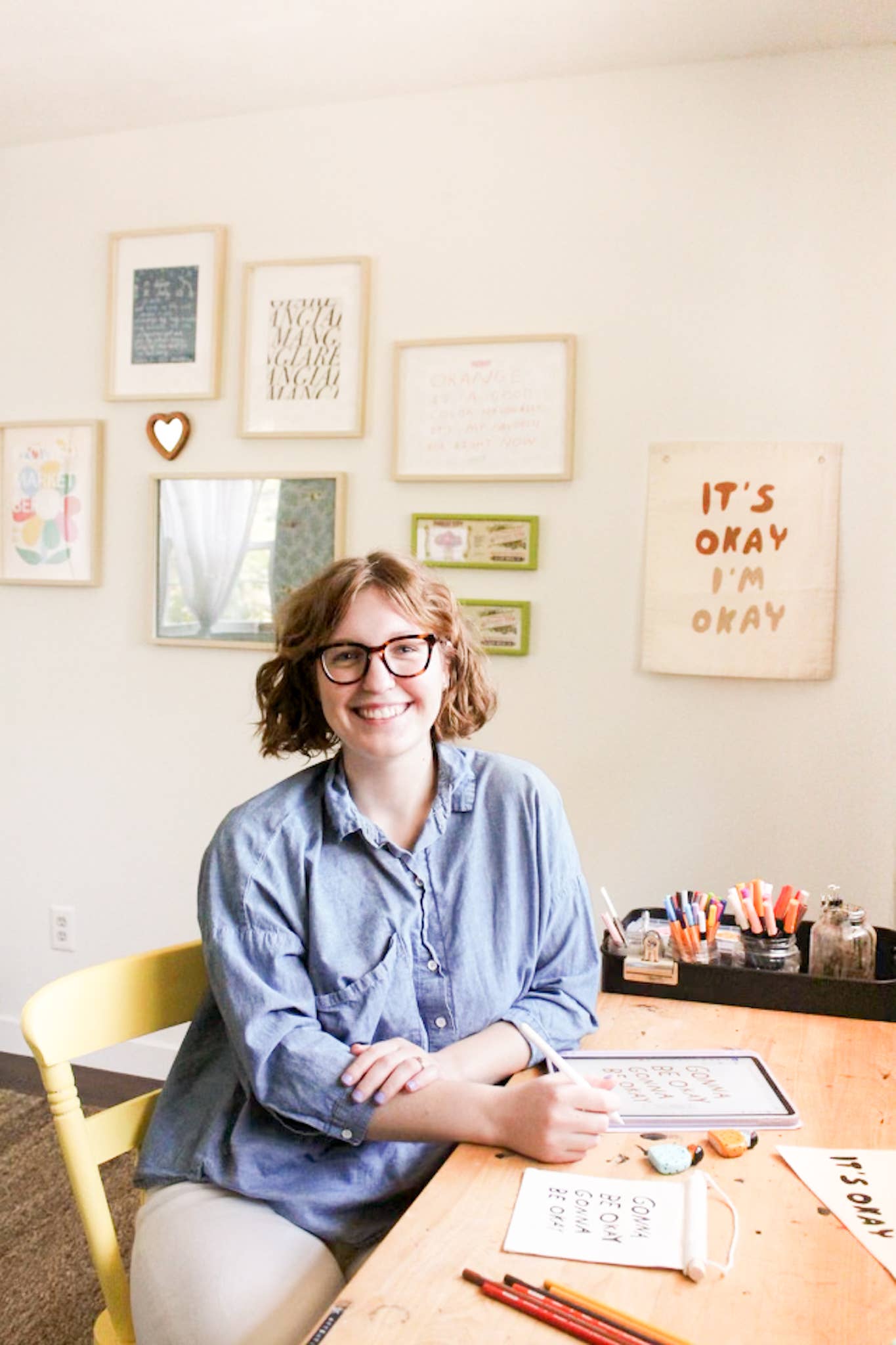 Gonna Be Okay Canvas Hang Sign