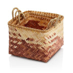 Dusk Ombre Bamboo Baskets - Set of 3