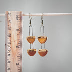 Yellow and Orange Two Toned Earring