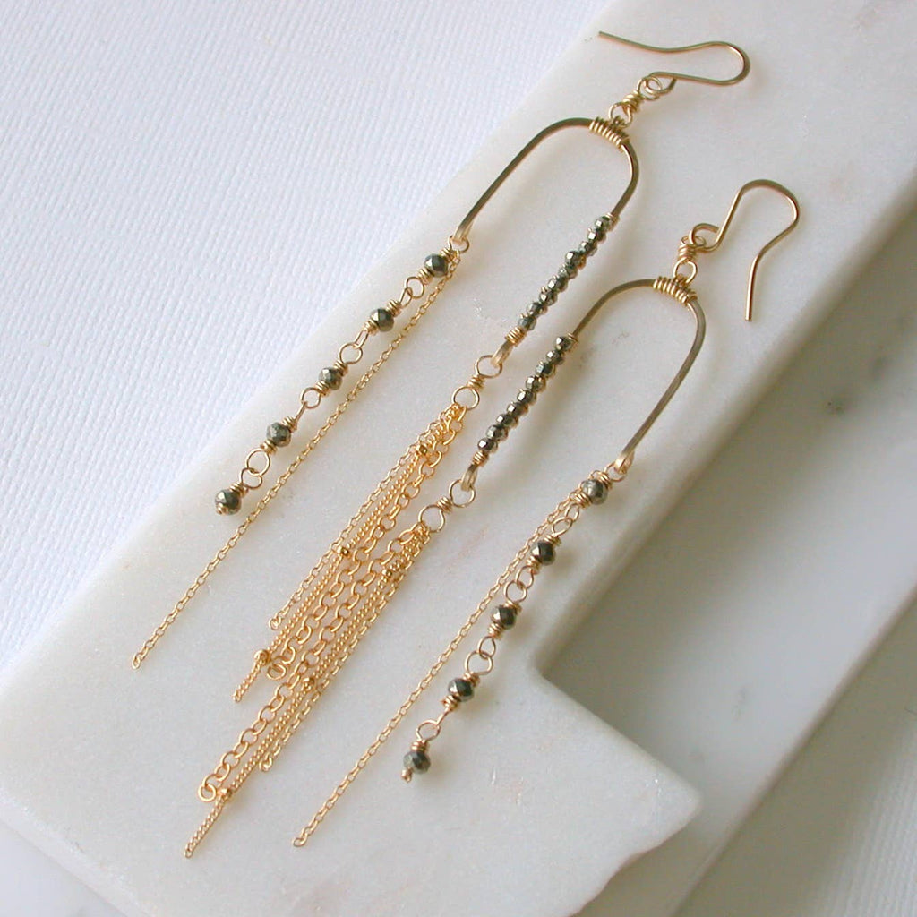 Pyrite Balancing Act Earrings