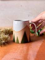Evergreen Peaks - Handmade Ceramic Mountain Landscape Mug