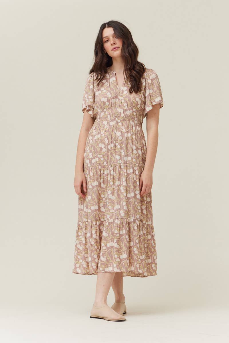 PRINTED MIDE DRESS