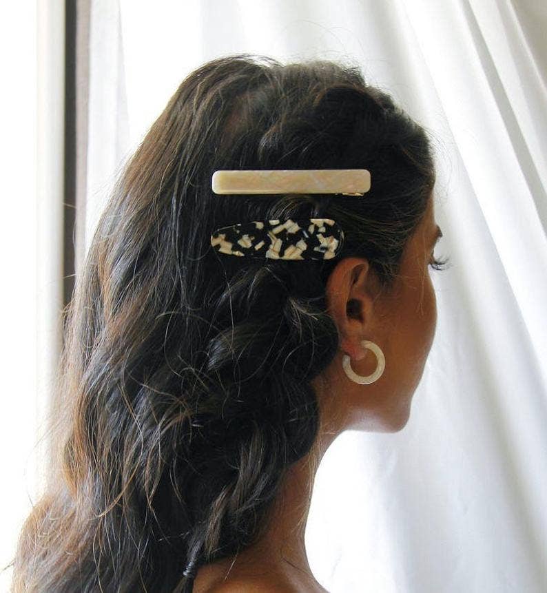 Long Rectangle Hair Clip Set 2 Pack