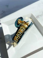 French Hair Claw in Cerulean