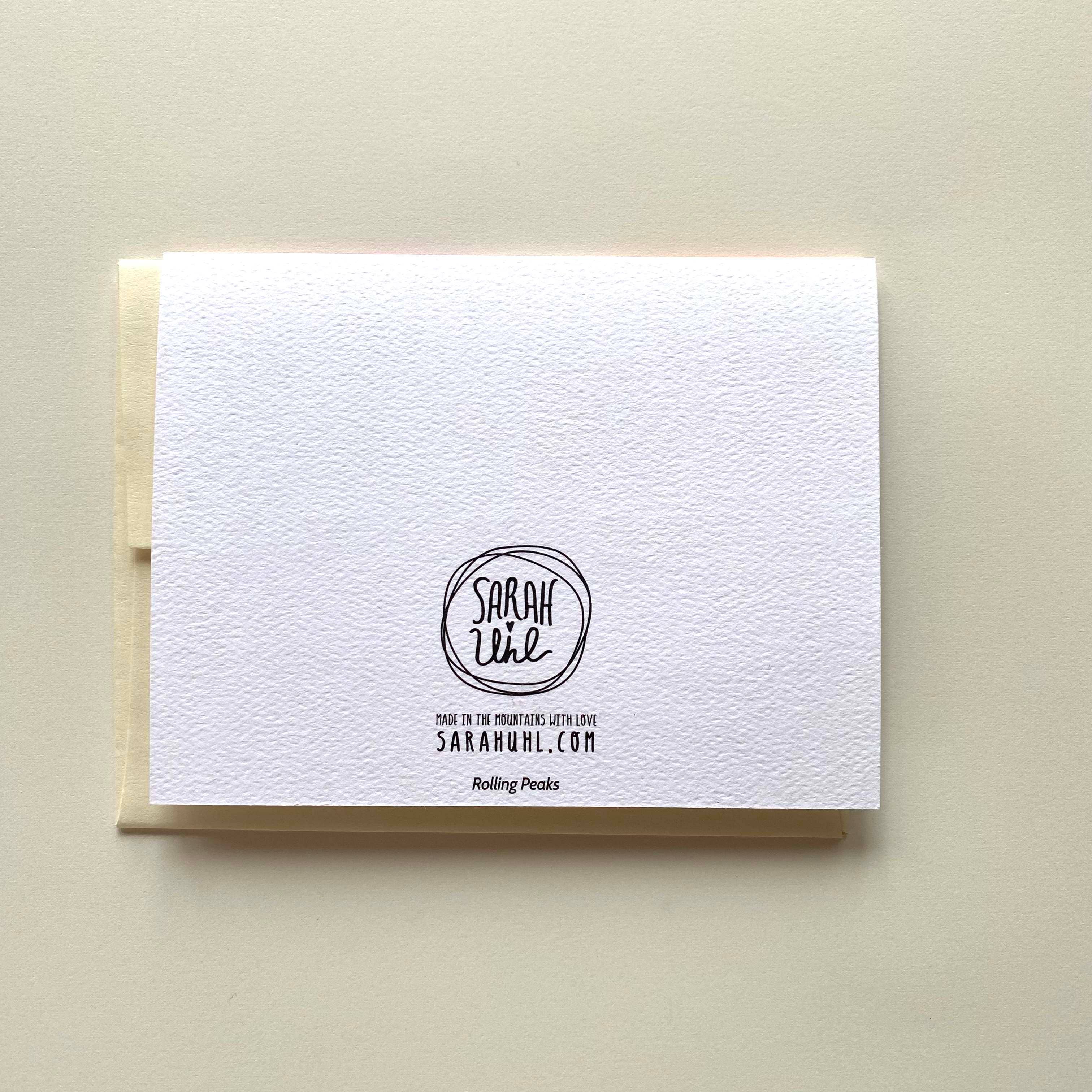 Mountain Art Notecards: Rolling Peaks