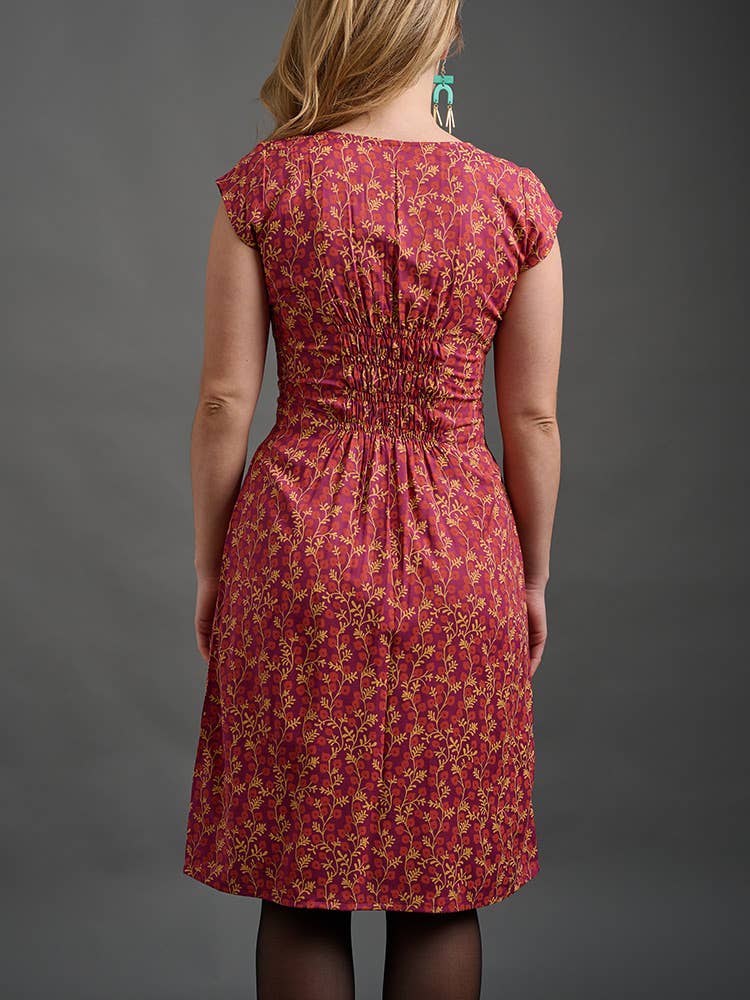 Artsy Traveler Dress Berry Poppy