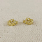 Love CZ Hoop Earrings