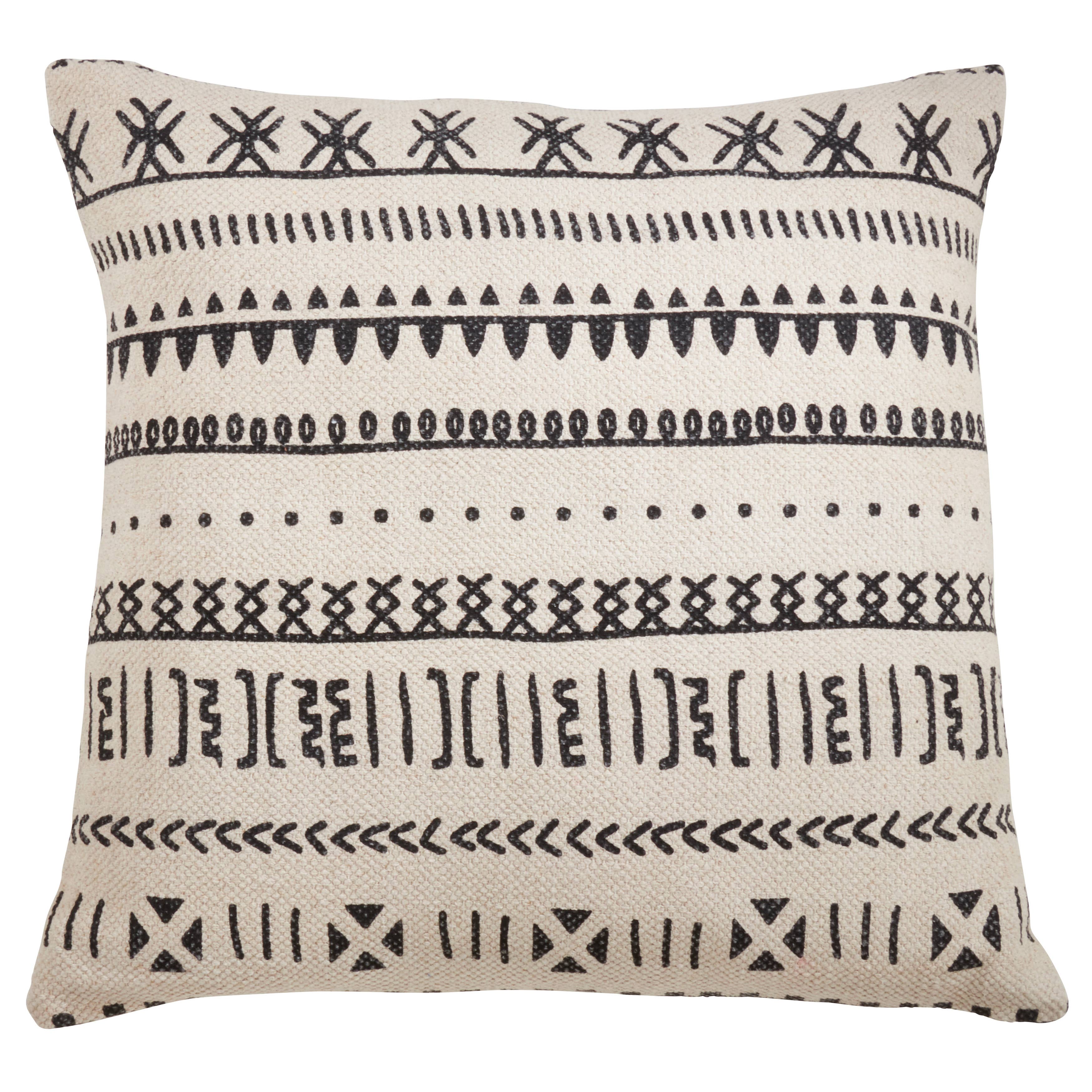 Mud Cloth Design Throw Pillow