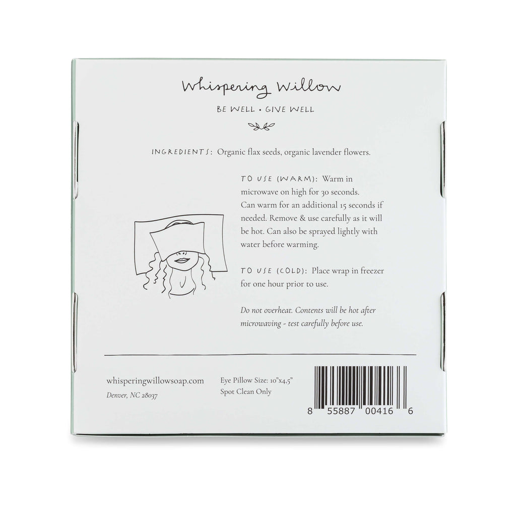 Weighted Eye Pillow - Lavender-Filled Stone