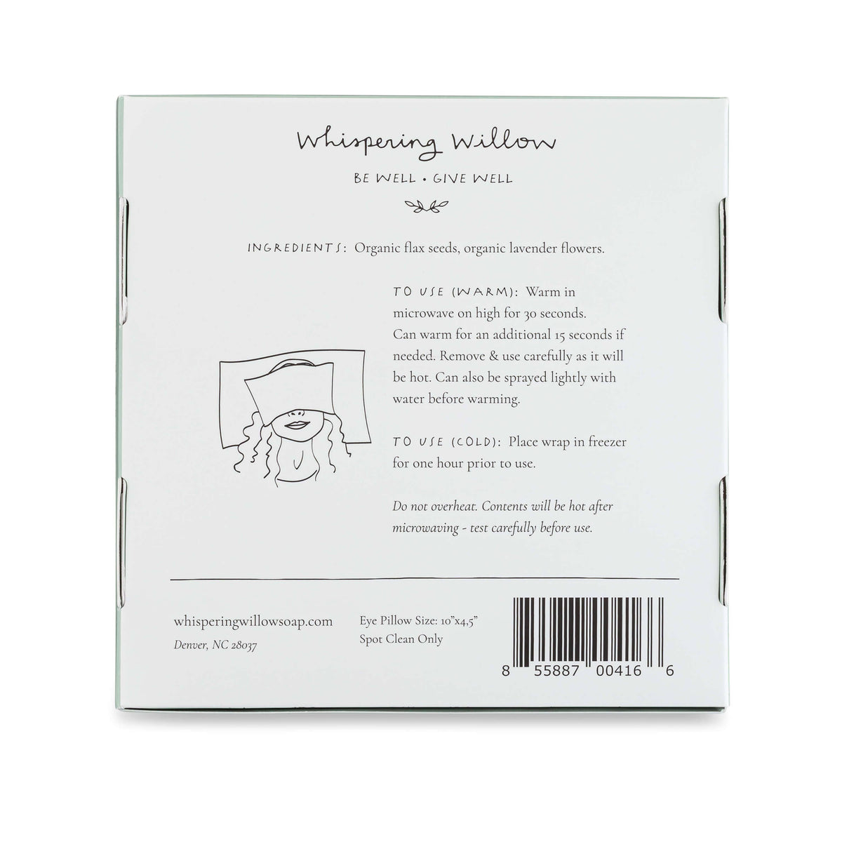 Weighted Eye Pillow - Lavender-Filled Stone