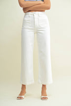 Patch Pocket Wide Leg - OFF WHITE