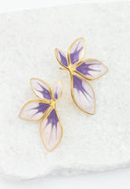Fourish Lavender Leaf Earrings