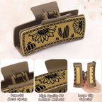 Western Square Claw Hair Clip