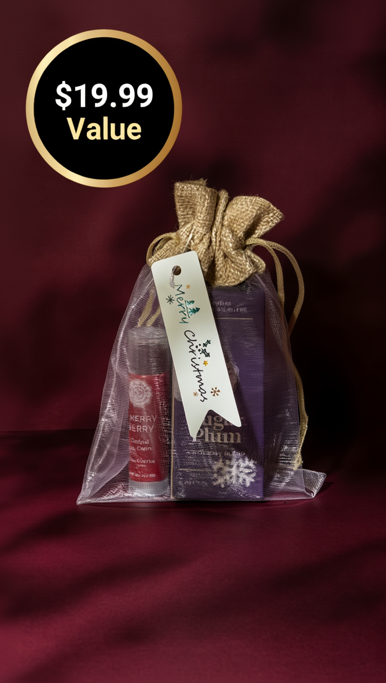 Sugar Plum Oil & Lip Balm | Stocking Stuffer Duo