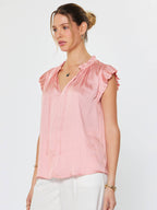Margot Pleated Sleeve Blouse