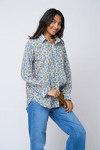 Good Boyfriend Shirt - Darlington Floral Bluebird