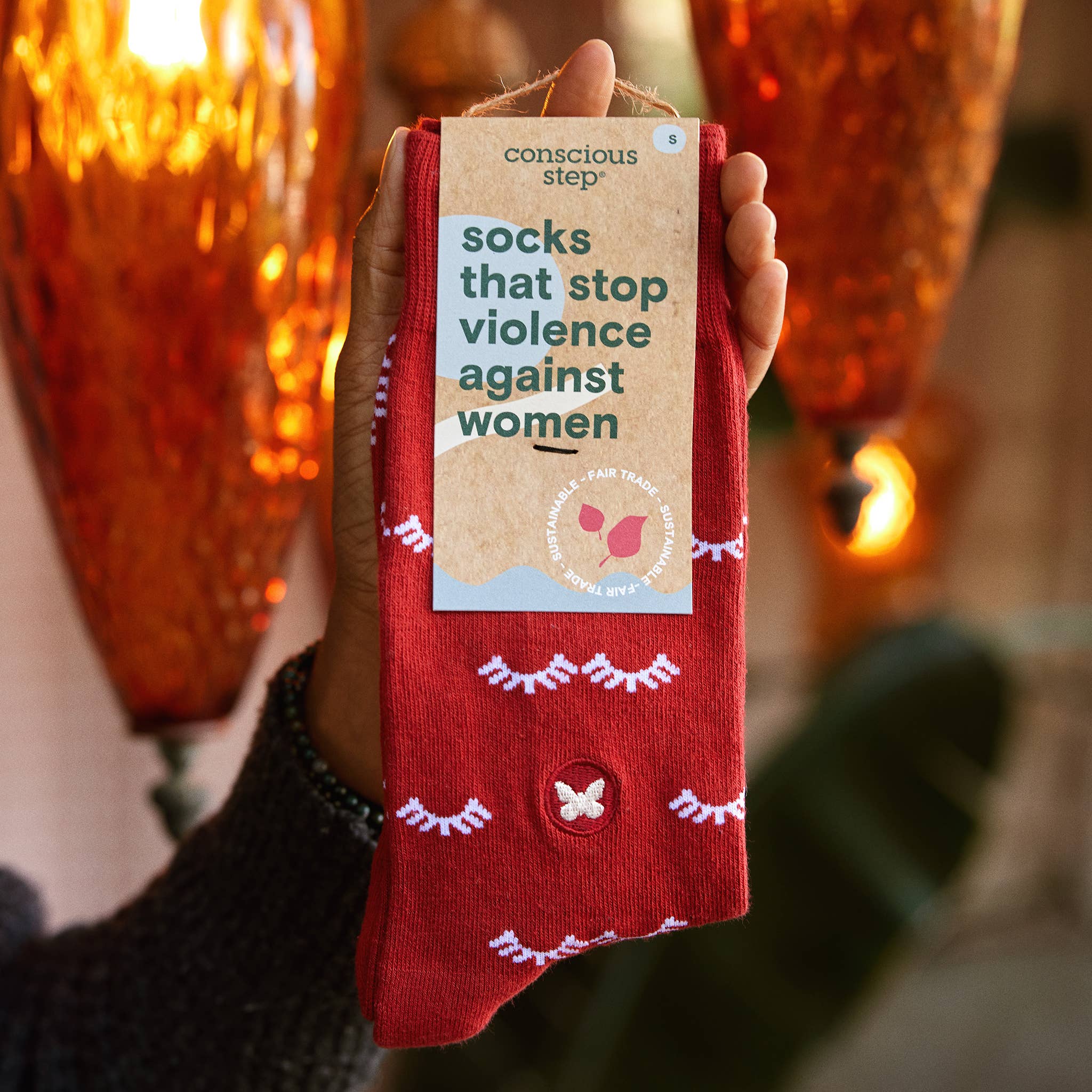 Socks that Stop Violence Against Women (Batting Eyelashes)