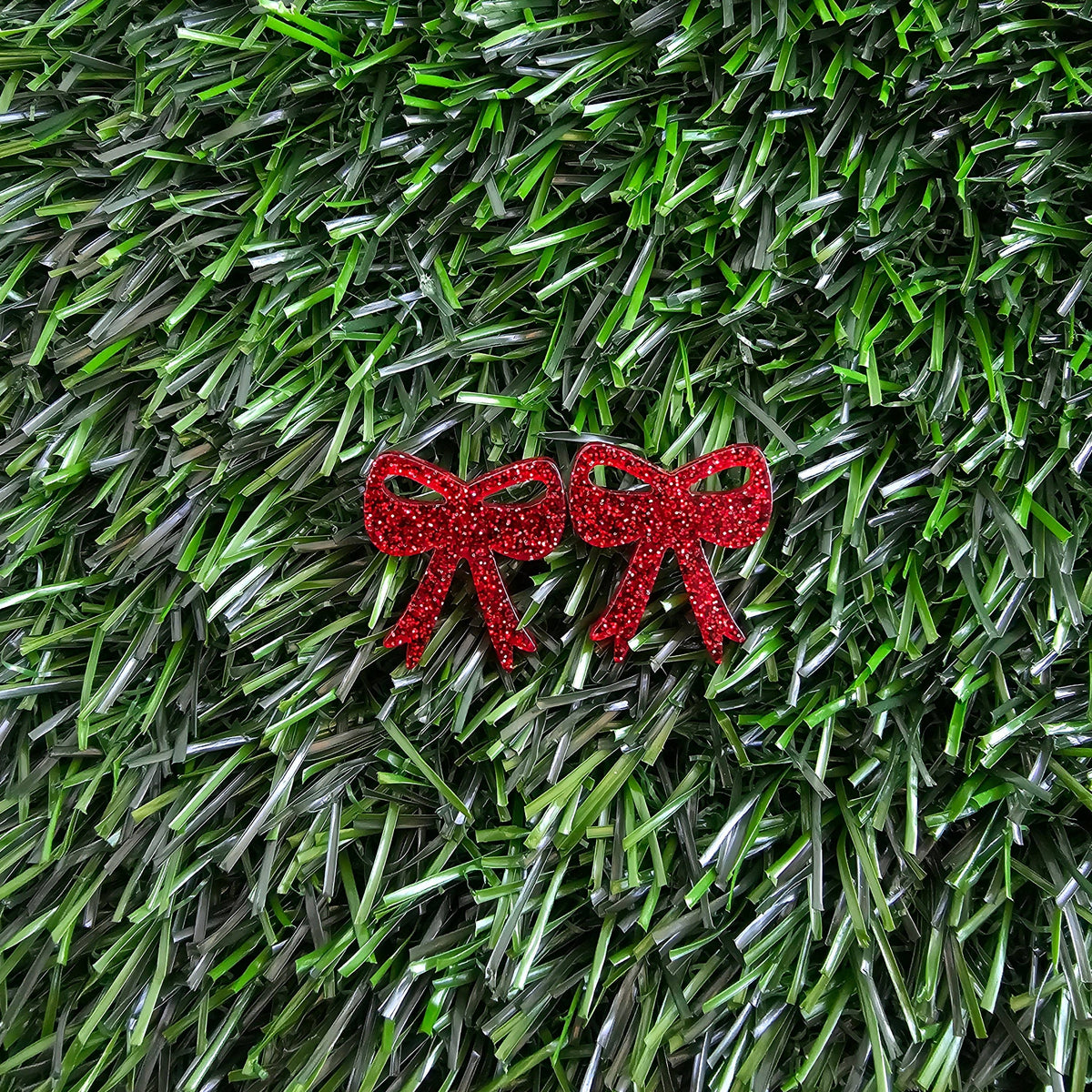 Red Bow Studs