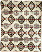 Southwest Alpaca Queen/Throw Blanket – Sandstone Reversible
