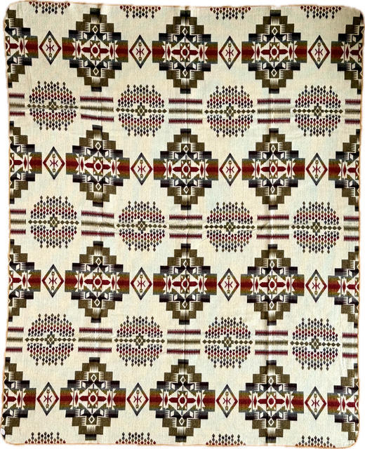 Southwest Alpaca Queen/Throw Blanket – Sandstone Reversible