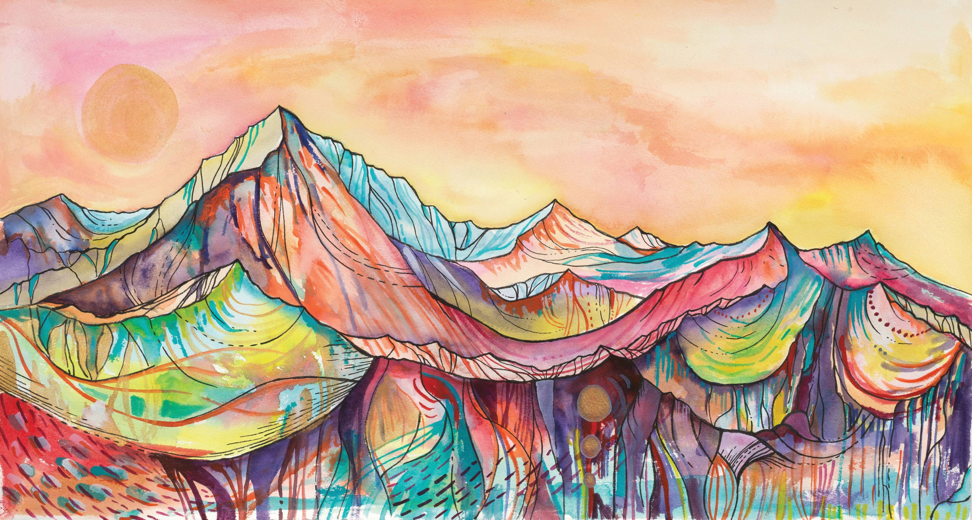 Mountain Art 12x16 print: Sunbeam