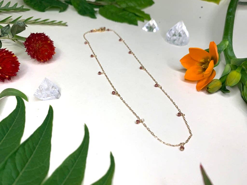Stone Bead Choker Necklace
