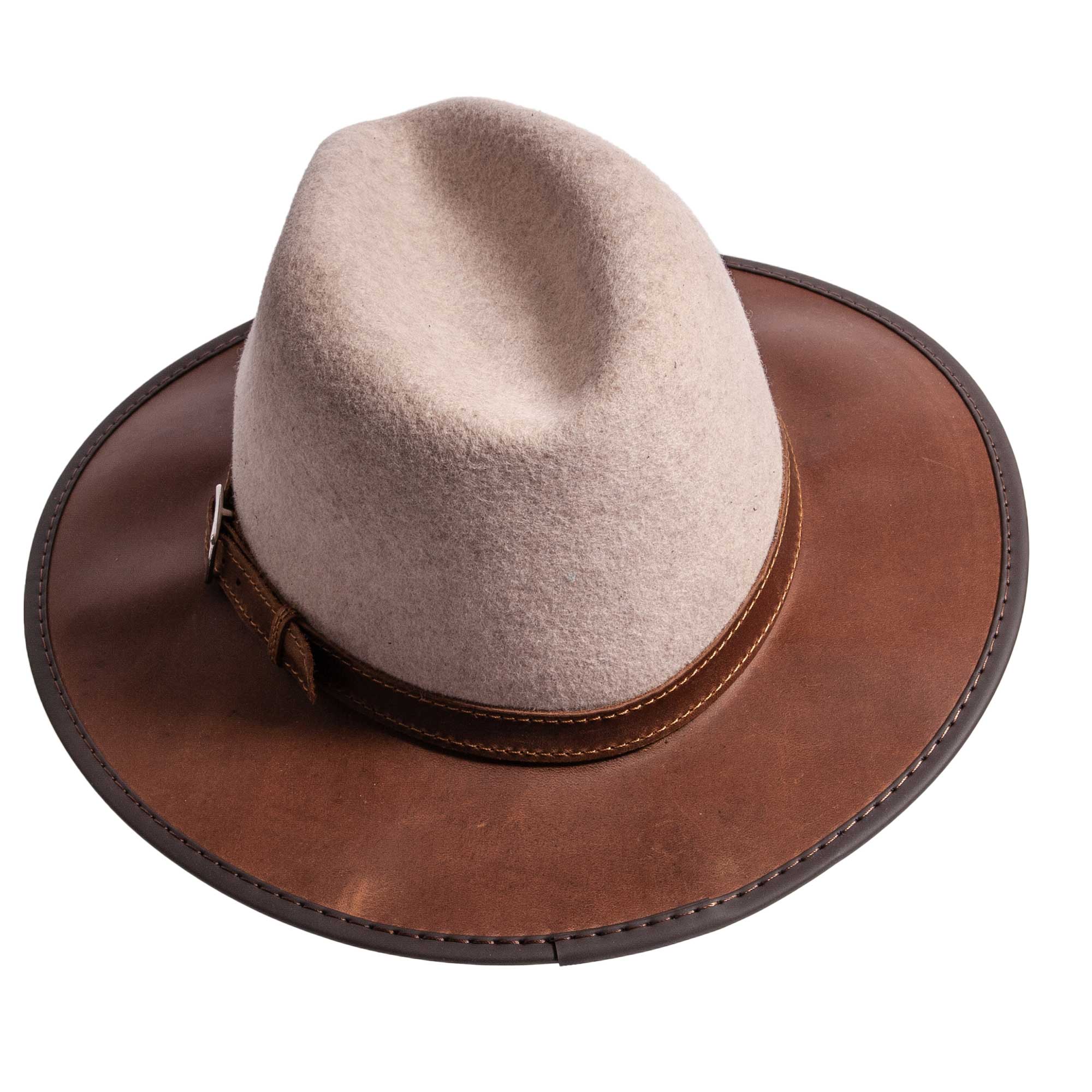 Wool Felt Leather Outdoor Fedora Style - Summit