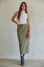Knit Turtleneck Sleeveless Pullover Top