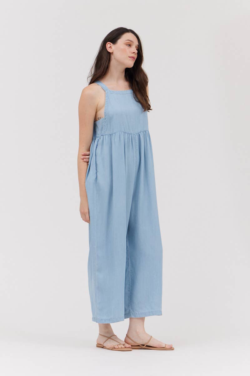 CHAMBRAY JUMPSUIT