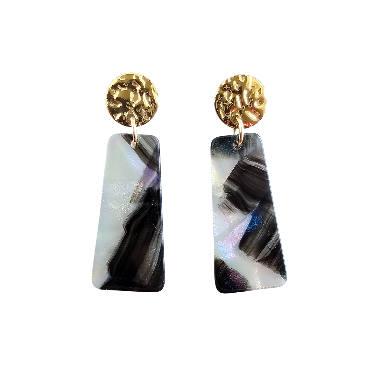 Mia Mini Earrings- Midnight Opal