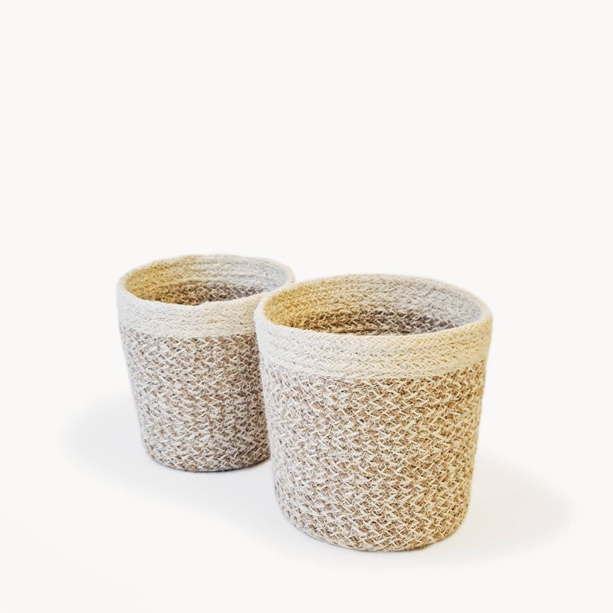 Handwoven Storage Basket • Agora Plant Basket - White