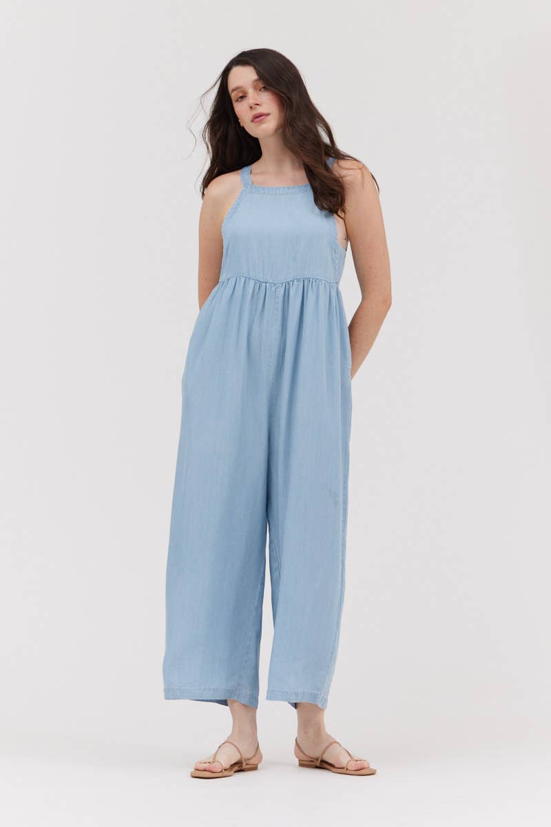 CHAMBRAY JUMPSUIT