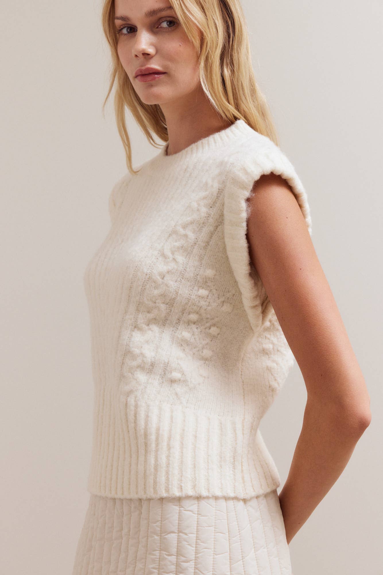Cable Knit Vest