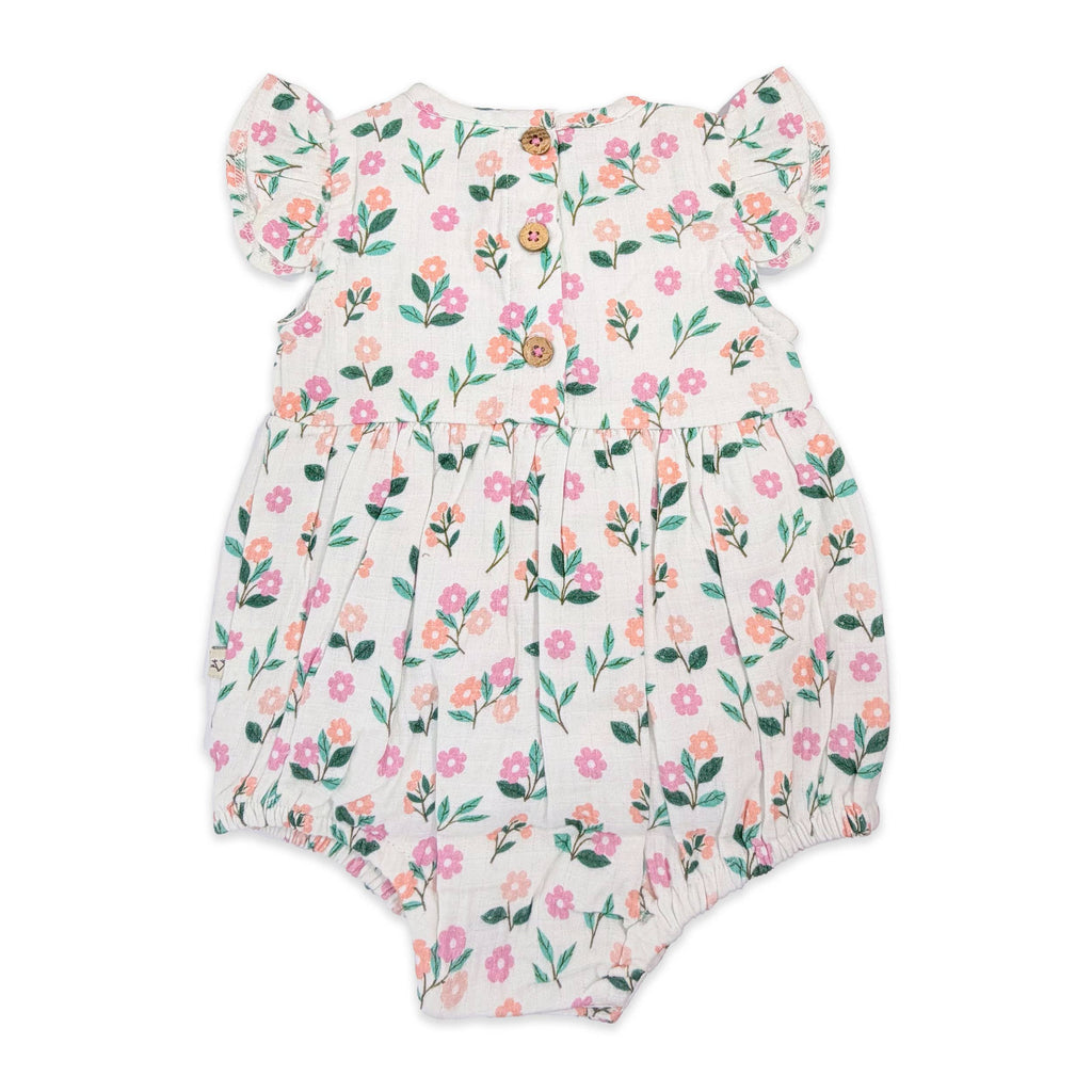 Bloom Baby Ruffle Romper + Headband (Organic Muslin)