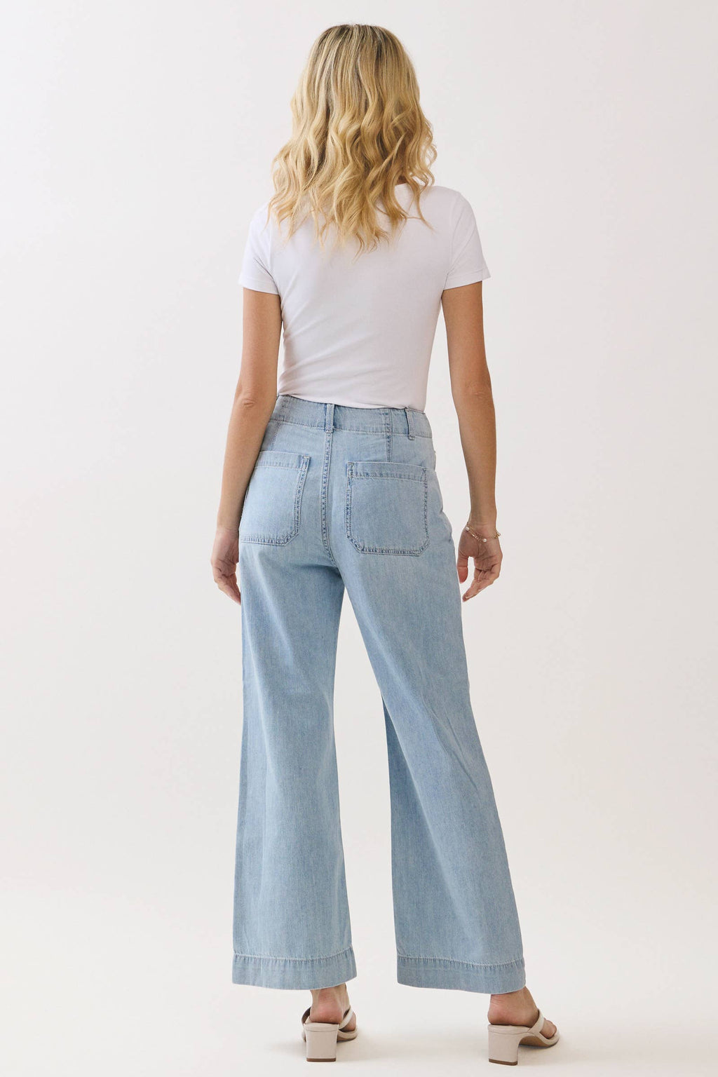 Rosa Light Weight A-Line Darted Jeans