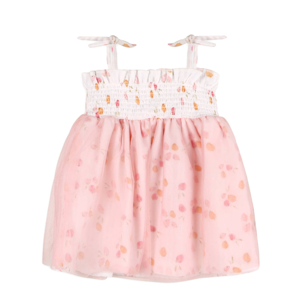 Taya Fruit Smocked Baby Tutu Dress + Bloomer (Organic)