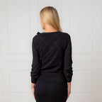 Organic Bow Detail Pointelle Sweater