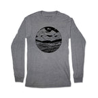 Mountain Range Long Sleeve Tee Gray Triblend