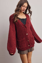 Handmade Chunky Knit Cardigan