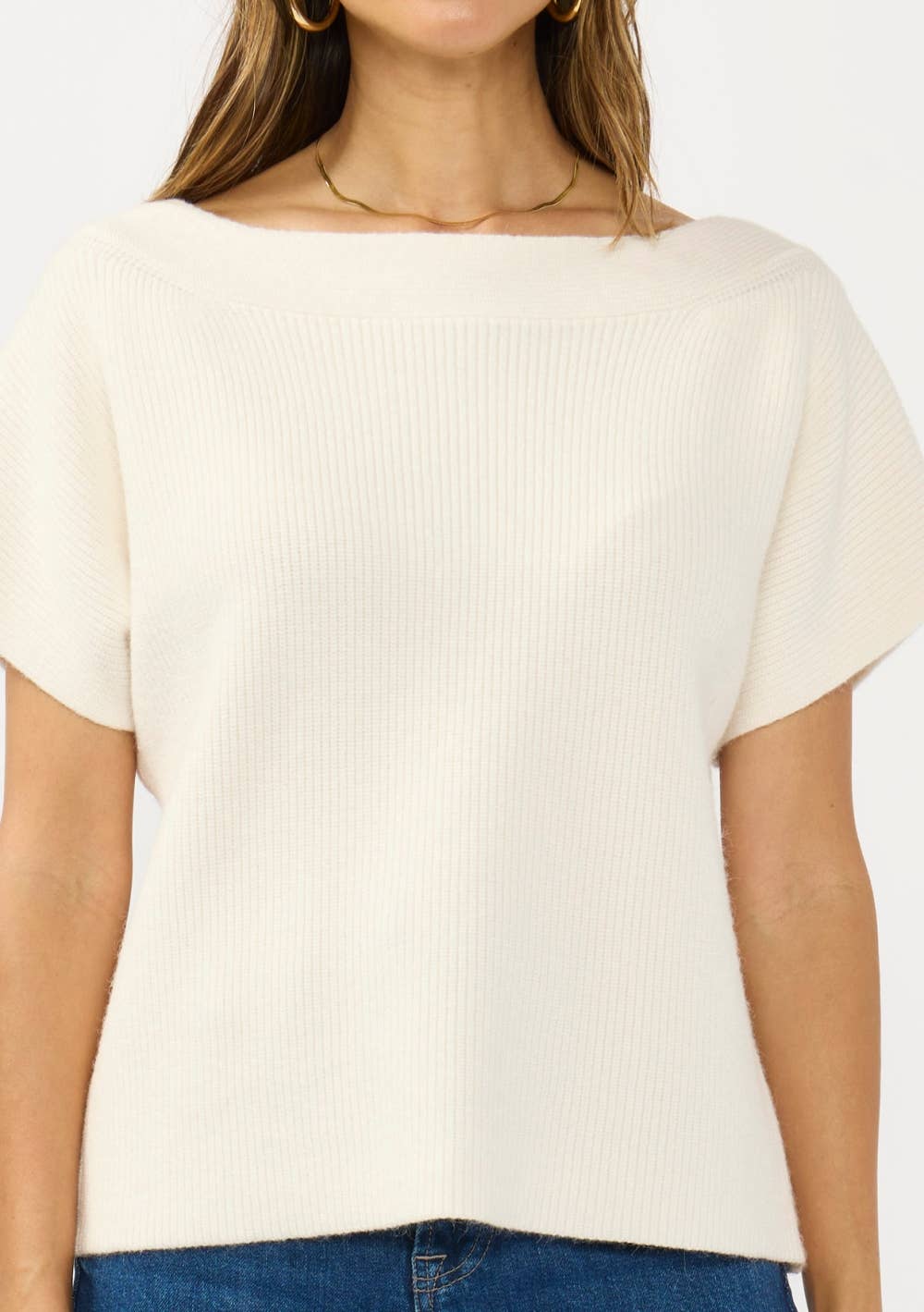 Short Sleeve Sweater Top