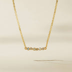 Opal Birthstone Necklace, Moonstone Gemstone Necklace