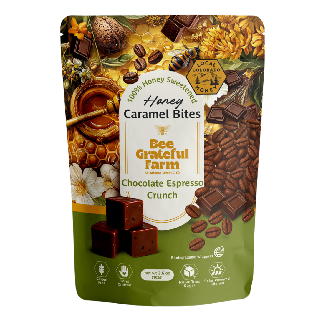 Chocolate Espresso Crunch Honey Caramel Bites